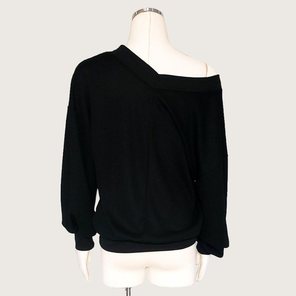 Off Shoulder Waffle Top NWOT - Picture 2 of 7